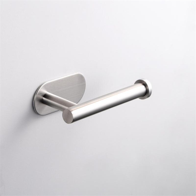Free Punching 304 Stainless Steel Paper Holder Paper Towel Rack for Bathroom Kitchen Living Roon Toilet Tissue Holder Shelf