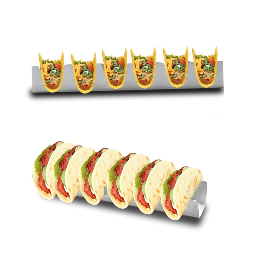 Taco Shell Display Wave Shape Stainless Steel Taco Holder Display Hol... – Grandado