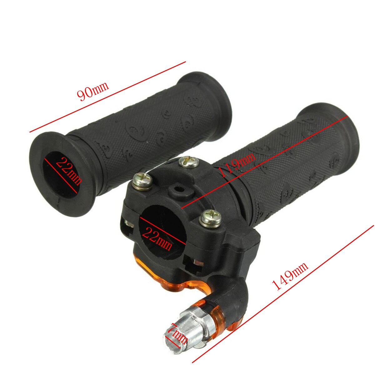 Black Restrictable Twist Throttle Cable Set For Mini 47cc 49cc Moto Bike Dirtbike Quad