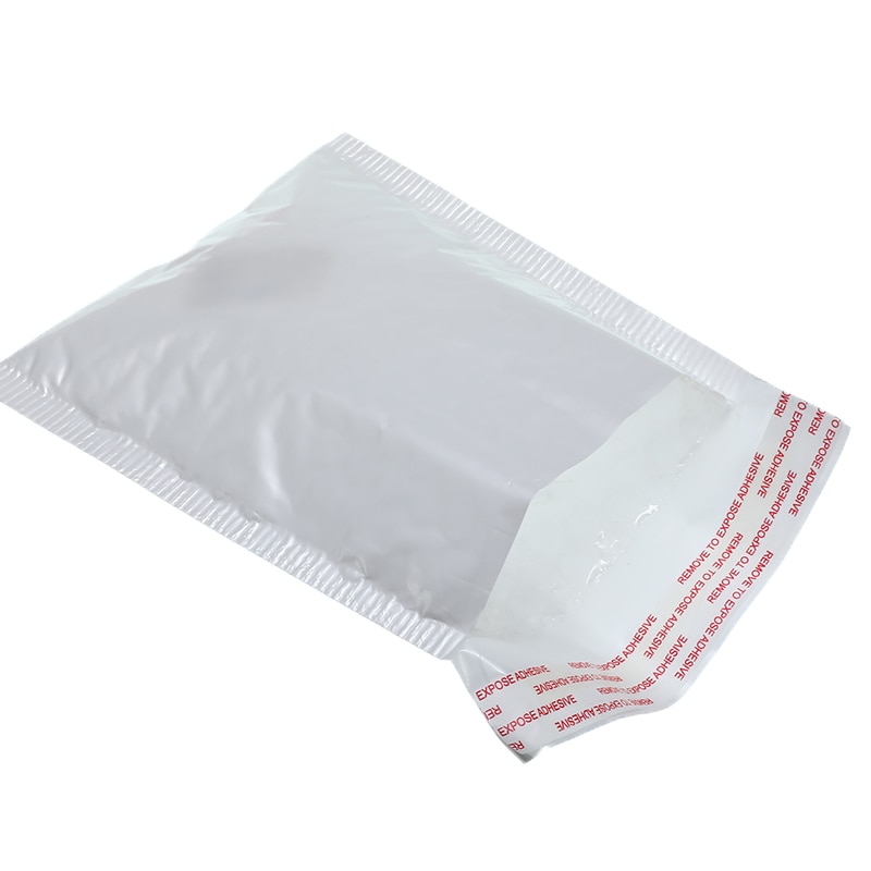 5 White Poly Mailers (5x7 Inches) - Non-Padded Shipping Bags, Self-Seal Mailing Envelopes