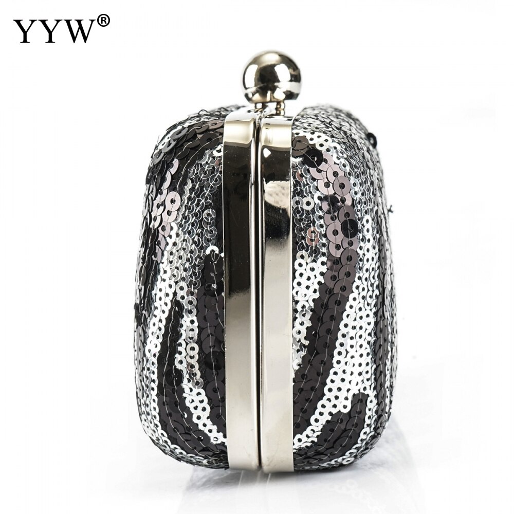 Plastic Avondfeest Clutch Bag Beroemde Croaabosy Zakken Met Chain Sequin Mini Purse Wedding Pochette Femme Dames Tassen