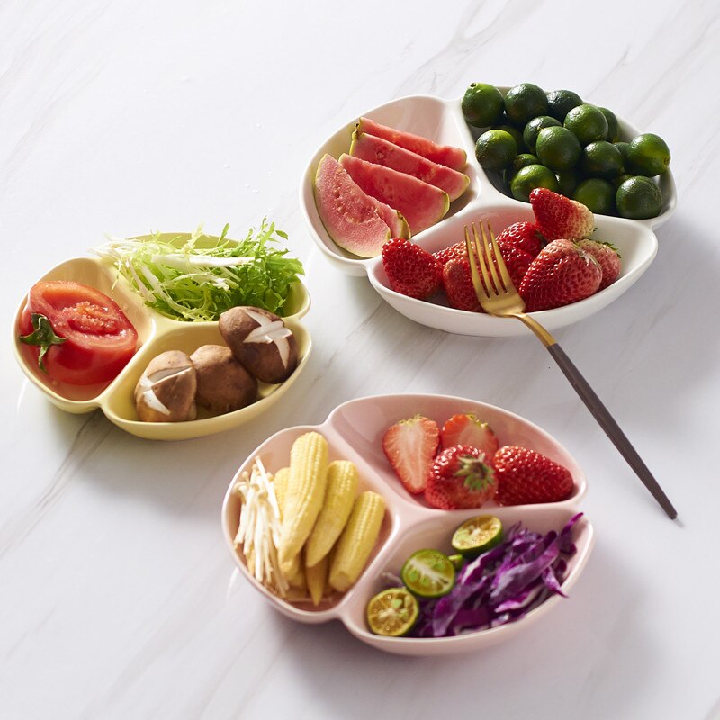 Japanese Ceramic Salad Plate Matte Porcelain Breakfast Dinner Plate Snack Dishes Household Dessert Cake Tray Tableware