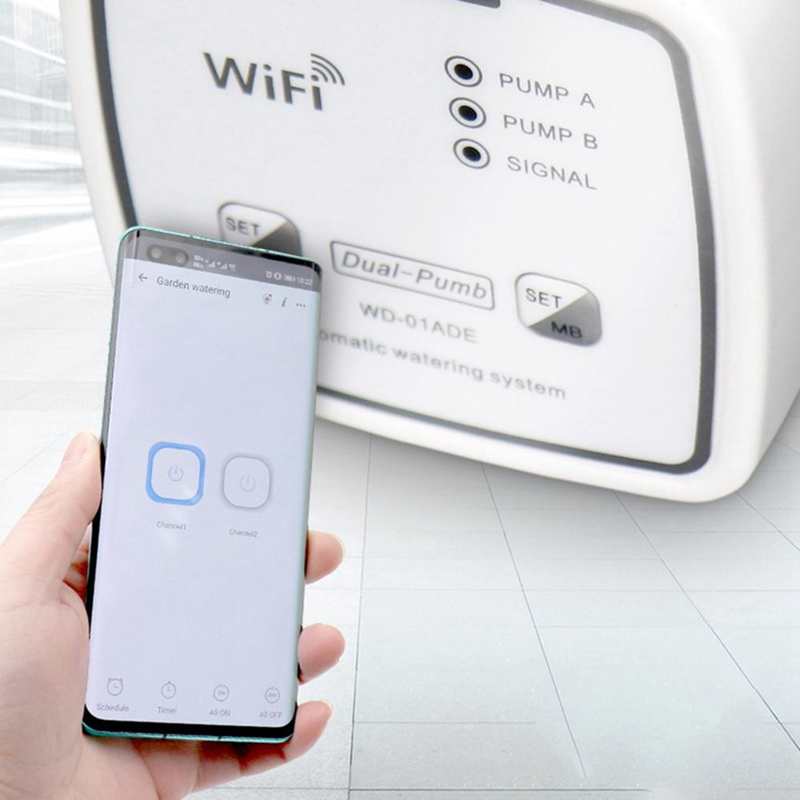 WIFI Intelligent Garden Irrigation Timer Drip Irrigation Kit Watering System 100-240V