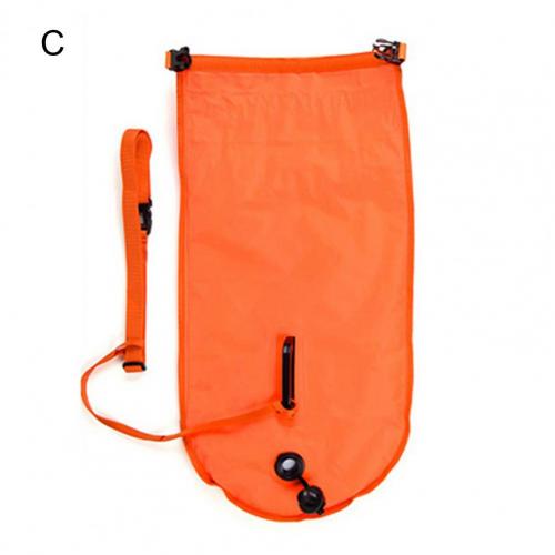 PVC Practical PVC Buoy Safety Air Dry Float Bag Inflatable Pouch Hard-wearing Rafting Bag Foldable for Outdoor:  C