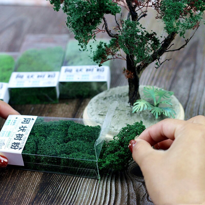 1Pc 20g Tree Model Train Railway Simulation Scene Model Sand Table Model DIY Material
