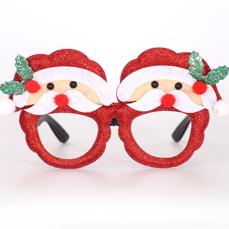 Söt tomte snögubbe renar barn jul hatt jul för barn härliga barn julglasögon till fest