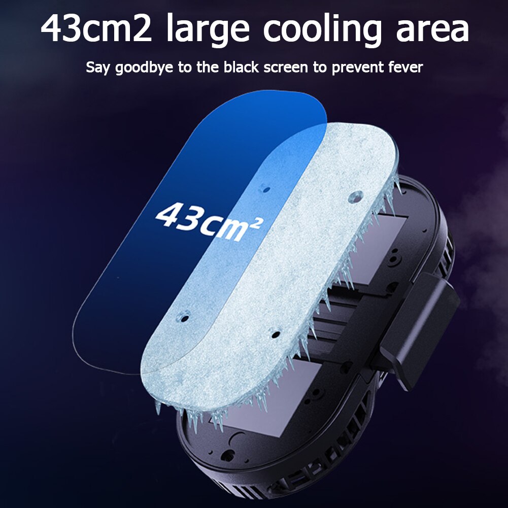 Portable USB Mobile Phone Cooler Radiator Dual Fan Universal Gaming Smartphone Holder Heat Sink Gamepad Controller Cooling Pad