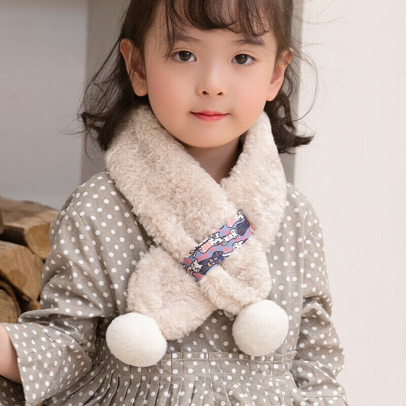 Children Kids Boy Girl Scarf Warm Winter Soft Shawl Scarves Neckerchief Wraps: F