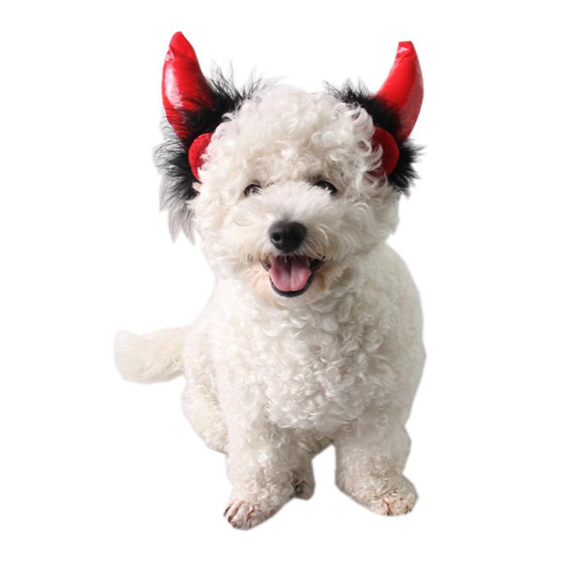 Sombrero de vampiro para Halloween, sombreros de Mascota, divertido cuerno del diablo, tapas para el pelo, para Gato, perro, , decoración de Cosplay,: M