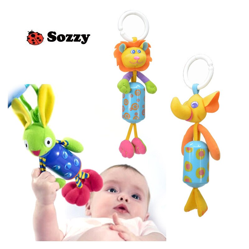 1 stk spædbørn legetøj mobil baby plys sozzy seng vindklokker rasler klokke legetøjsvogn til nyfødt