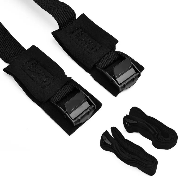 2 pz Nuovo 2/3/4/5 m * 2.5 cm Nero Tie Imbottiture Cinghia Forte Cintura A Cricchetto Borsa per Bagagli Cargo Ancoraggio Con Fibbia In Metallo Dropshipping