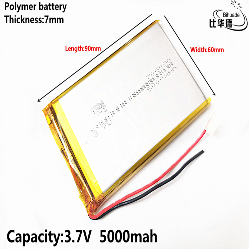 Goede Qulity Liter Energie Batterij 3.7 V Li-Ion 706090 5000 Mah Batterij Voor Poewr Tablet Pc Draagbare