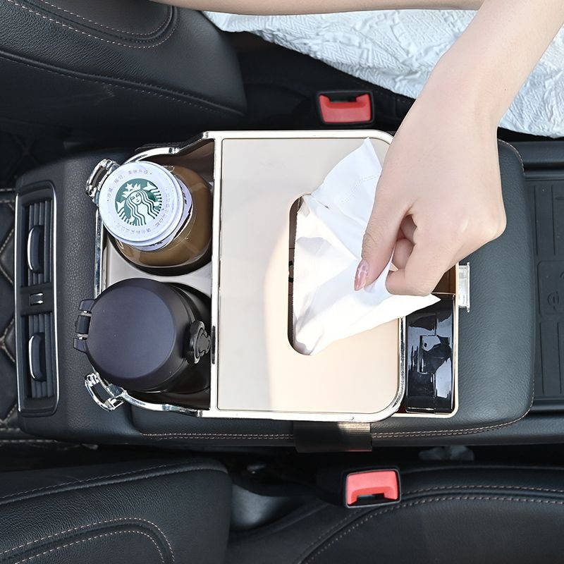 Auto Auto Tissue Box Armsteun Middenconsole Containor Lade Opbergbeker Interieur Houder Organizer Accessoires