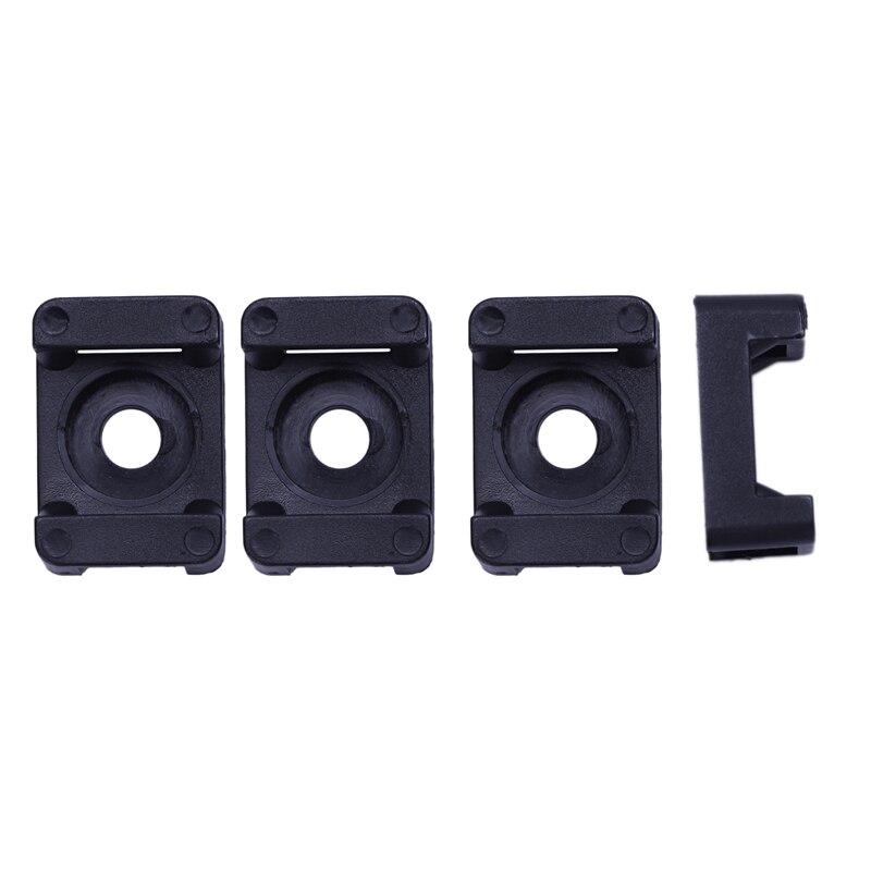 Screw Bracket Mount Saddles Bases Cable Tie Bracket 2mx16mm 30 Units Black
