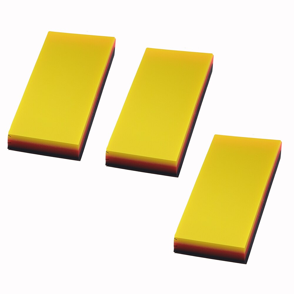 Foshio 2/5Pcs Zachte Ppf Wrapping Squeegee Carbon Vinyl Wrap Auto Film Plakken Tool 2in1 Schraper Venster verven Auto Cleaning: 3pcs 2inch