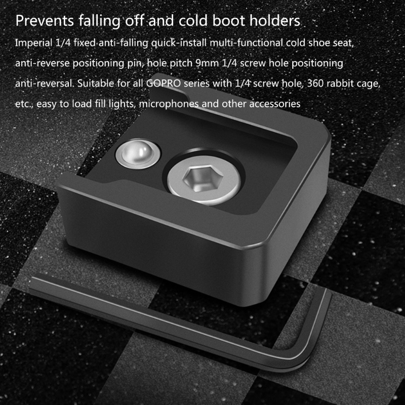 Support de chaussure chaude pour appareil photo, support de chaussure froide en métal portable, support d'adaptateur de base, support d'invite pour moniteur de lumière LED, excellent