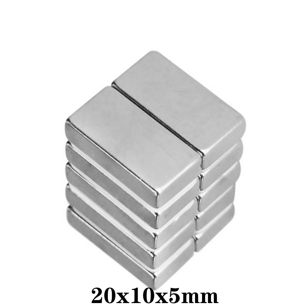 5 ~ 50 Stuks 20X10X5 Mm Krachtige Quadrate Magnetische Permanente Magneet 20X10X5mm Krachtige Magneet Neodymium Magneten 20*10*5 Mm