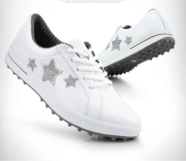 PGM Korean Women Golf Shoes Leisure Fixed Nail Waterproof Sneakers