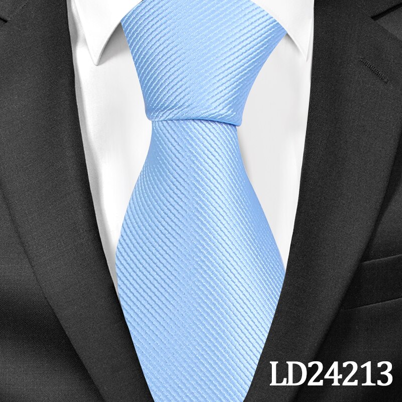 Klassiske solide slips til mænd afslappet halsslips gravatas slips corbatas 8cm brede brudgom slips til fest: Ld24213