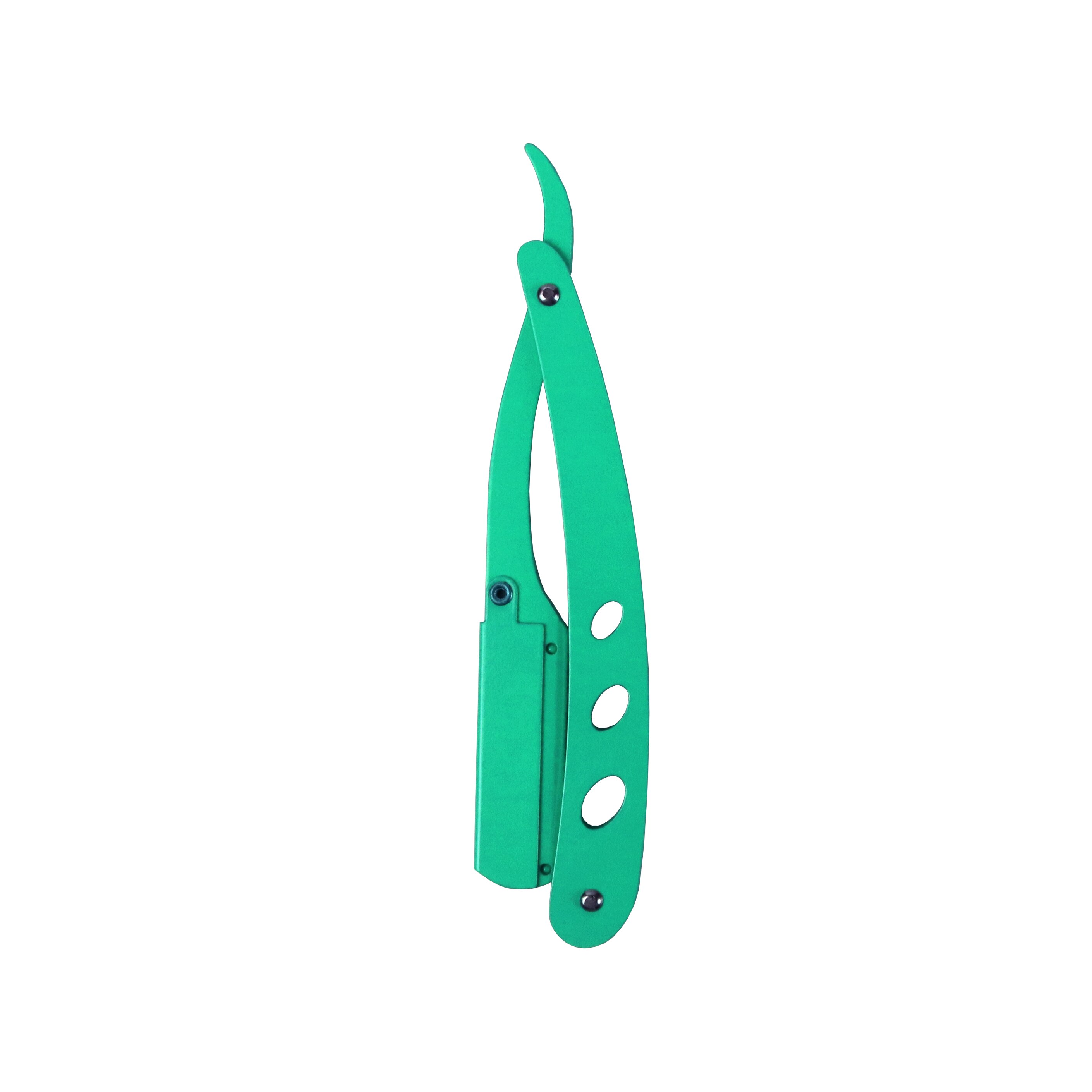Disposable Barber Straight Edge Razor Blade Men Shaving Razor: Green