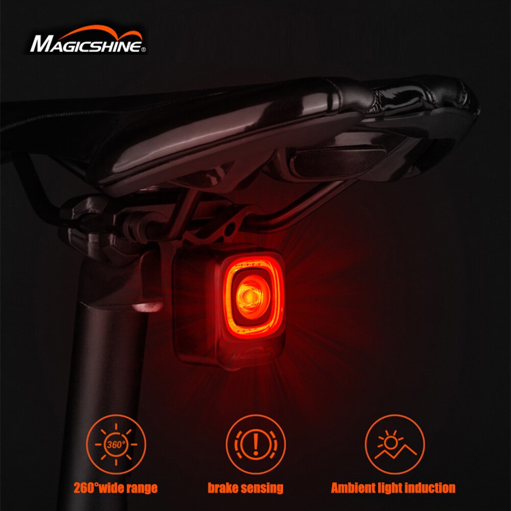 Magicshine cykel smart auto bremse sensing lys seemee 200 rn120 vandtæt led opladning cykel baglygte cykling baglygte acce
