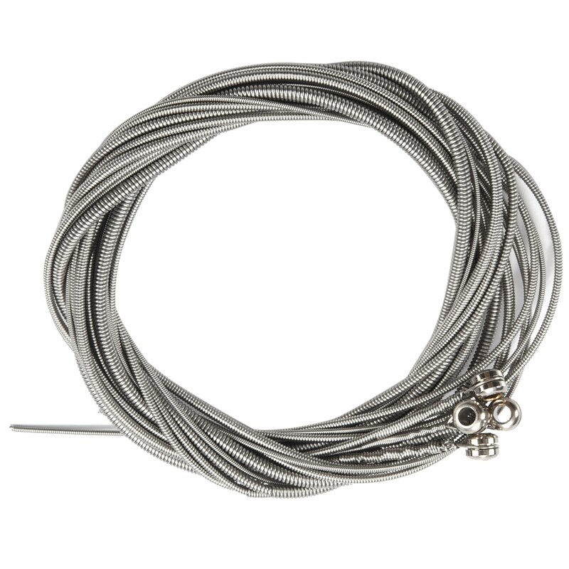 4 Pcs Stainless Steel Bass Strings Bass Guitar Parts Accessories Guitar String Silver Plated Gauge Bass Guitar Music Accessories