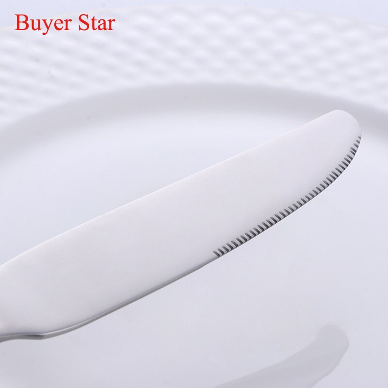 5 Pcs/Set 304 Stainless Steel Flatware Set Knife Fork Spoon High Grade Dinnerware Party Cutlery Set Dining Appliance
