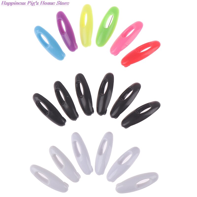 6 uds broche de seguridad de plástico Pins Pin de mujer bufanda esmalte Pin hebilla accesorios cabeza Decoración Para bufanda