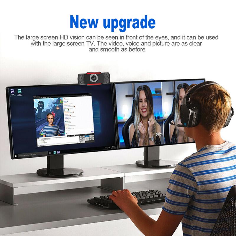 USB Computer Webcam Full HD 1080P Webcam Camera Digital Web Cam With Micphone For Laptop Desktop PC Tablet Rotatable Camera