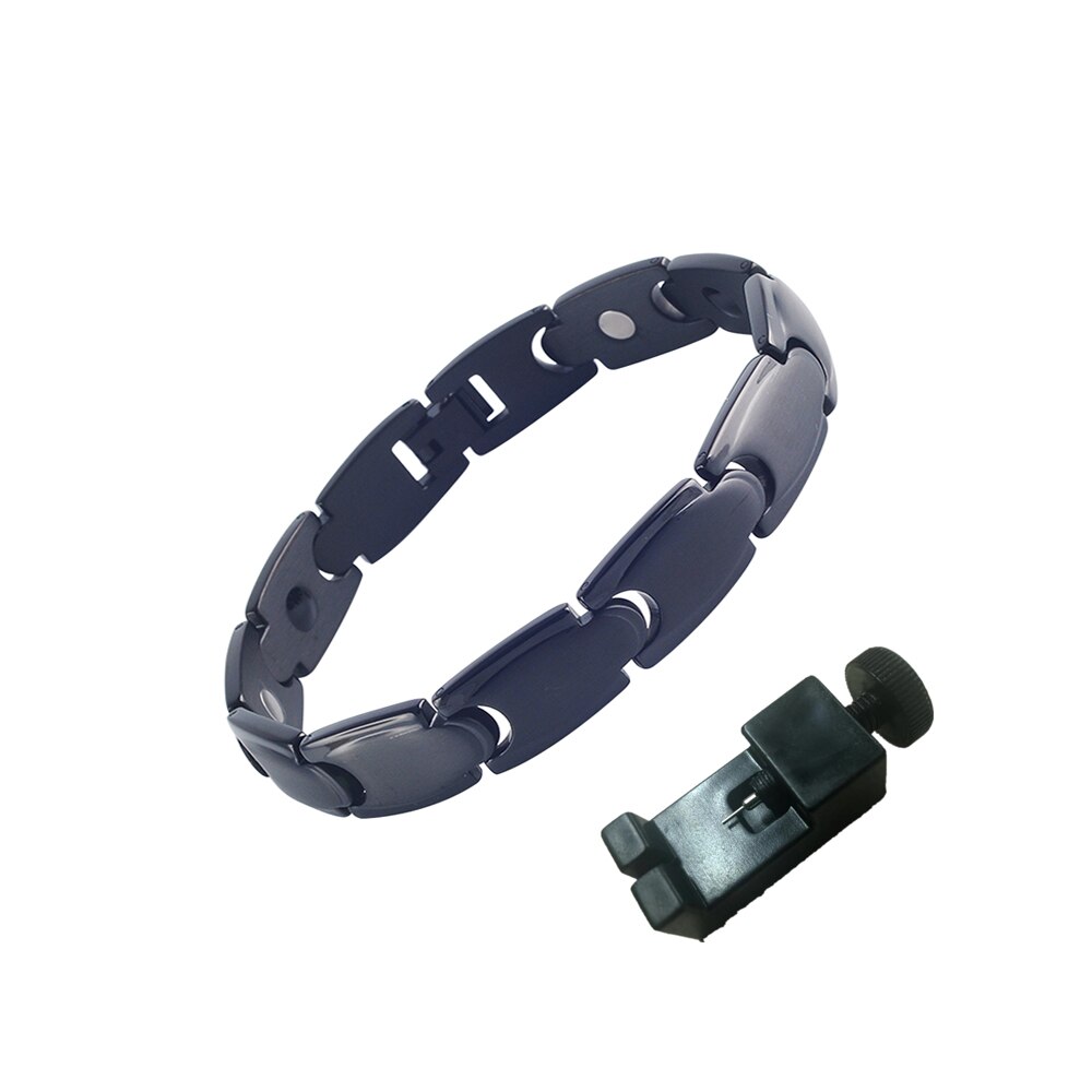 EBUTY Gesundheit 4 Elemente Armbinde Edelstahl Armreif Frauen &Ampere; Männer Armbinde Schmuck Mit Kasten Hologramm Armbänder: D