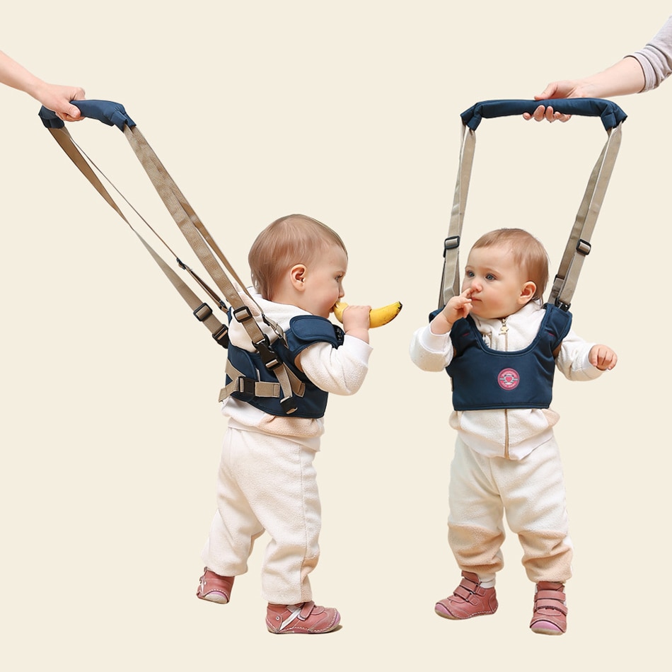 Baby sele til at gå bomuldsnet børn tøjler snor rygsæk til børn stick slynge walking assistent børn sikkerhedssele