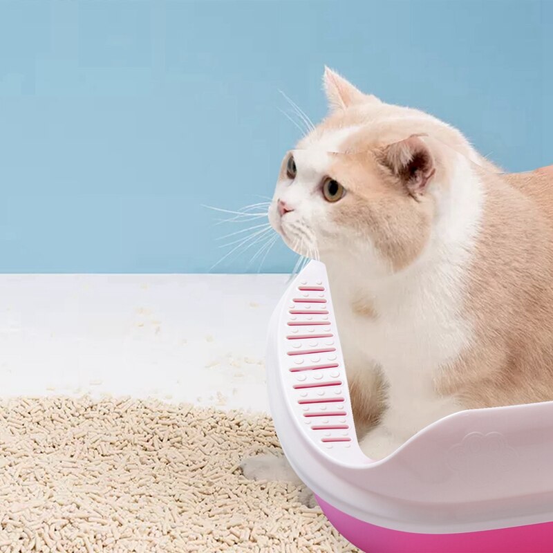 Bac à litière en plastique pour chat et chien, bac à litière, pour animaux de compagnie, anti-éclaboussures, accessoire d'intérieur pour chiot et chat
