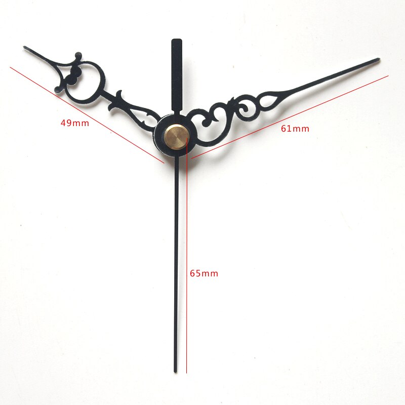 12888 6mm lunghezza della vite Movimento Al Quarzo Con nero corti Lancette Dell'orologio 39 # Plastica Sweep Movimento Orologio Accessorio FAI DA TE Kit di Clock