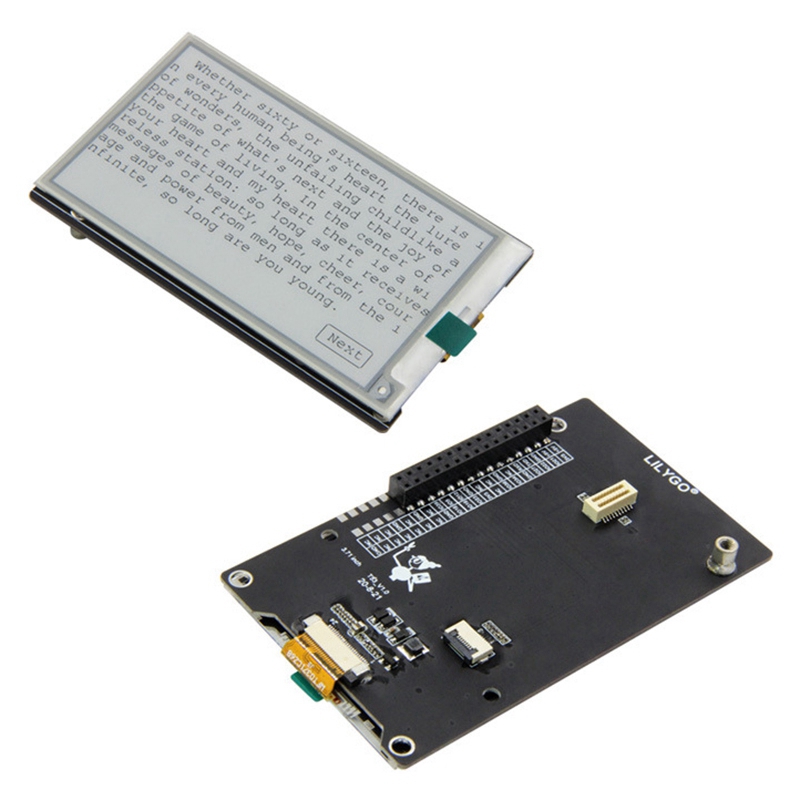 LILYGO 3.71 Inch Ink Screen 416X240P SPI Interface For Raspberry Pi LILYPI T-BLOCK