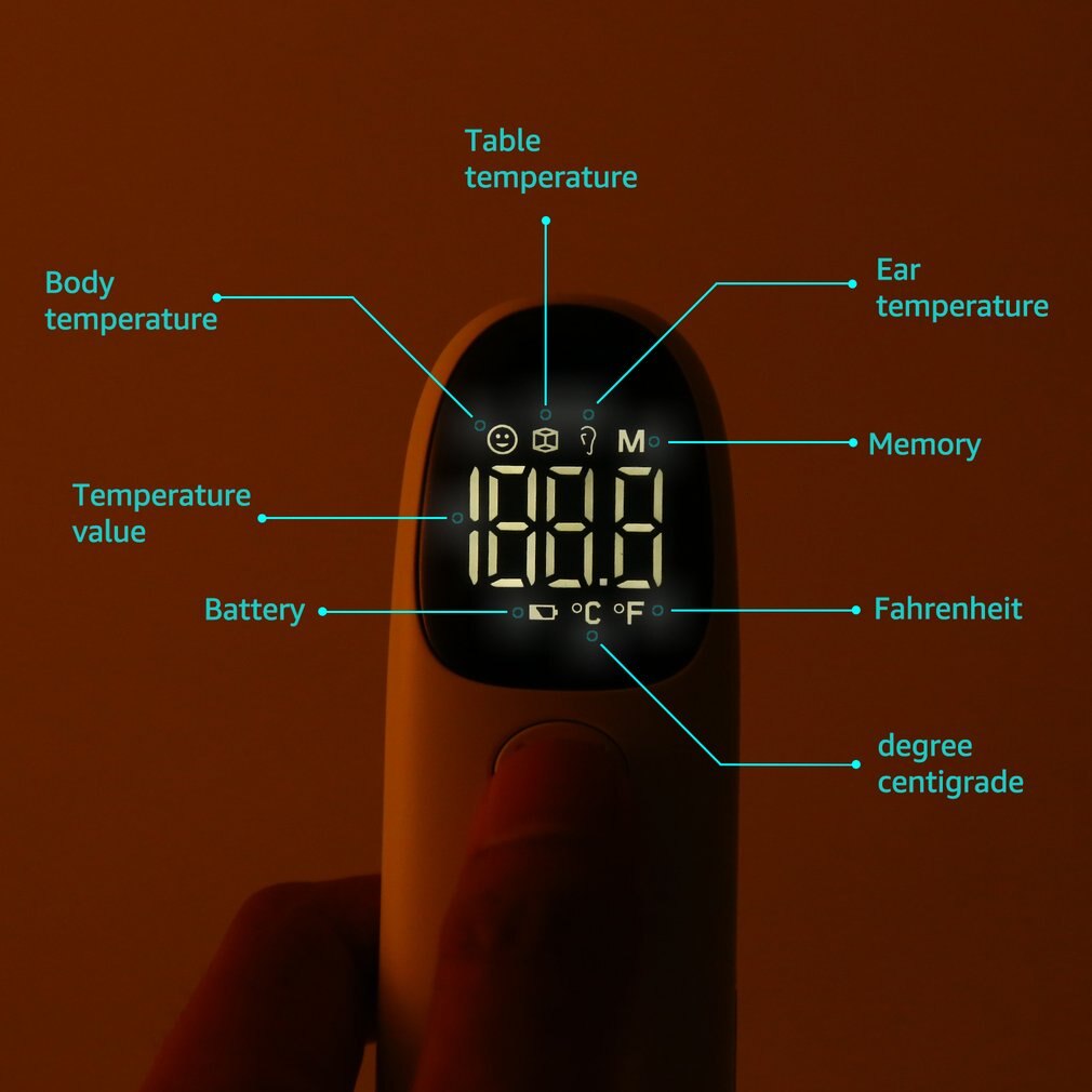Non-contact Infrared Thermometer Ear And Forehead Object Temperature Three Mode Switching Thermometer