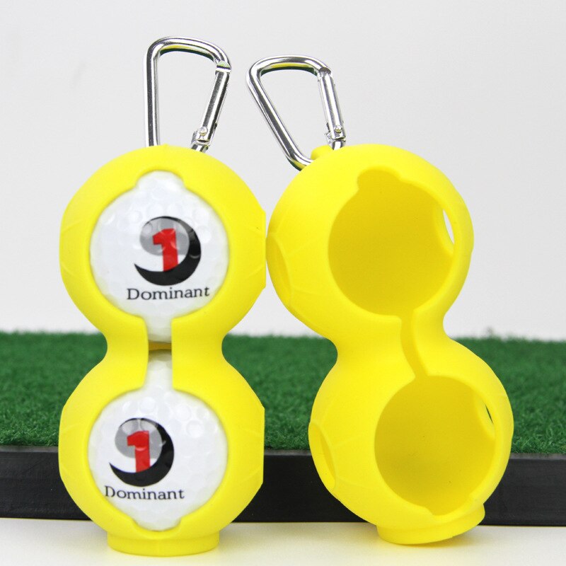 Housse de Golf en Silicone, 2 pièces d'accessoires de Golf, peut être accroché à la ceinture: yellow 