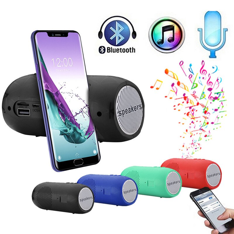 Bärbar rem utomhus trådlös bluetooth stereo högtalare soundbox stöd tf fm bluetooth högtalare för smartphone tablet pc