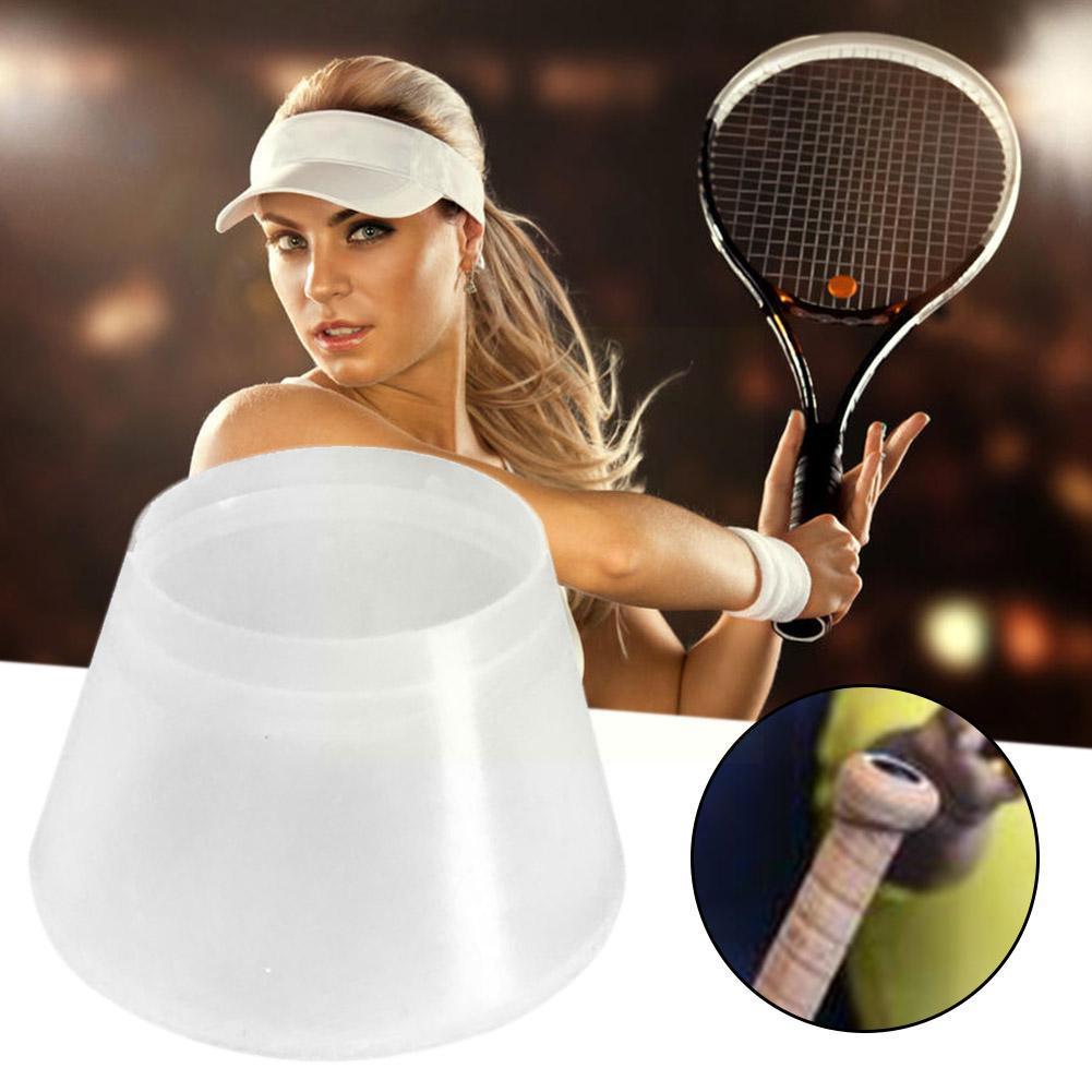 2pcs Durable Silicone Tennis Racquet End Cap Tennis Damper Cover Cover Racket Shockproof Accessories Tennis Racket Tennis P V6w2