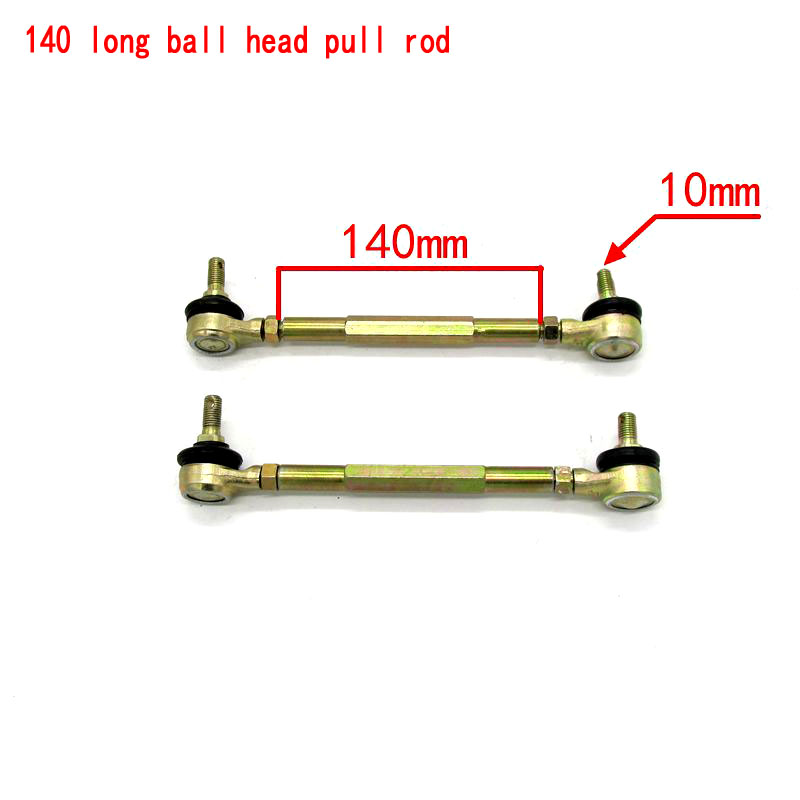 Tige de fixation pour arbre de direction M10 | 100MM-190MM, Joint de rotule pour 4 roues, accessoires de modification pour kart ATV Quad 50cc-250cc: 140MM