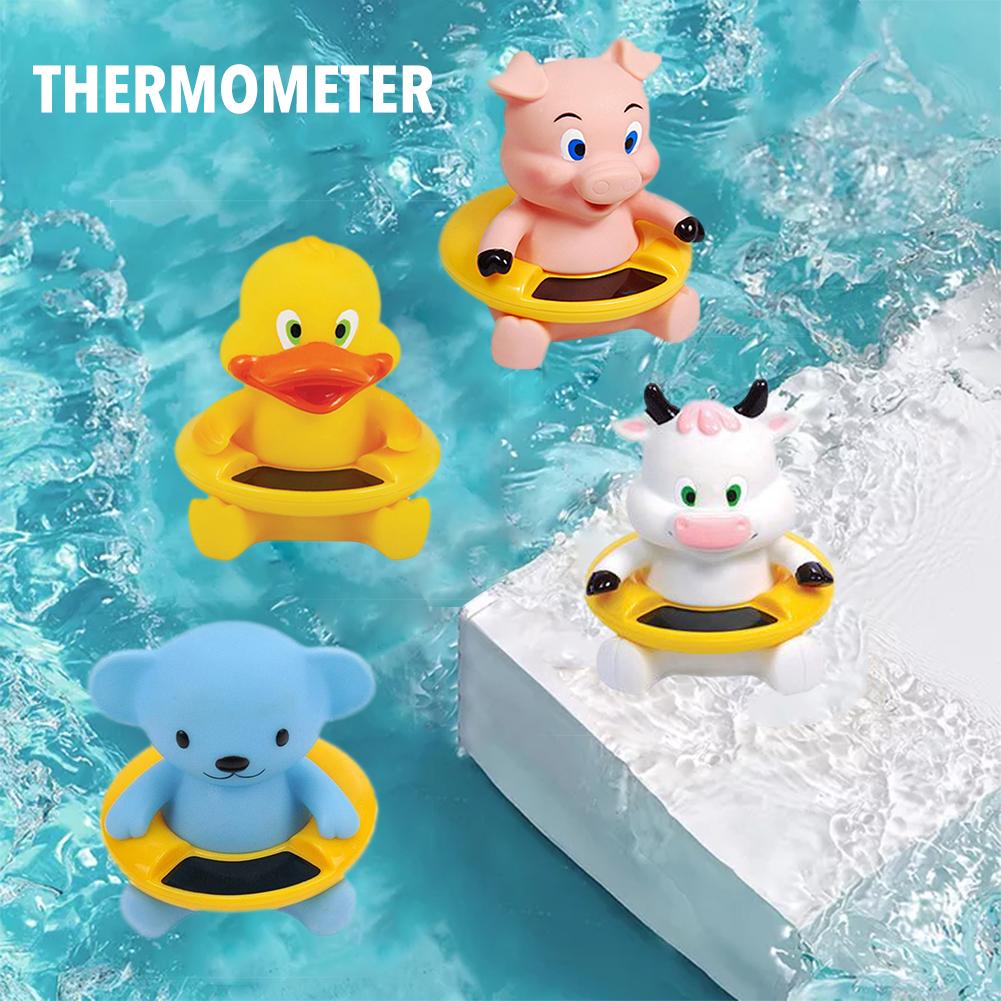 Termómetro de baño de dibujos animados para niños, juguete de ducha infantil con temperatura de delfín, cuarto de agua bonito, 1 pieza