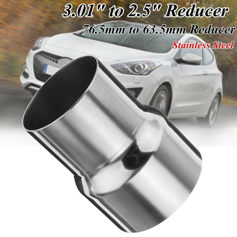 3 Inch to 2.5 Inch OD Stainless Standard Exhaust Pipe Connector Adapter Reducer