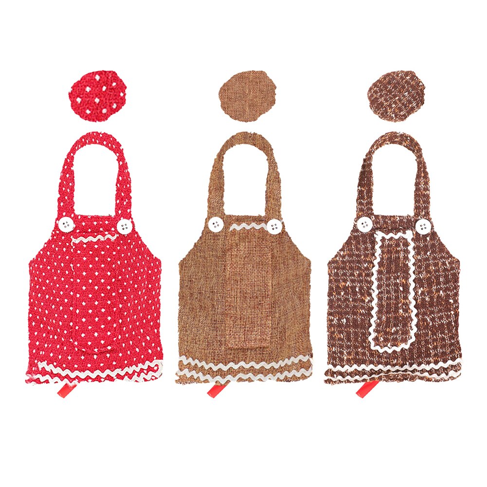 Kerst Schort Wijnfles Cover Bag Leuke Fles Houder Festival Decor Levert Jaar Etentje Tafel Decors