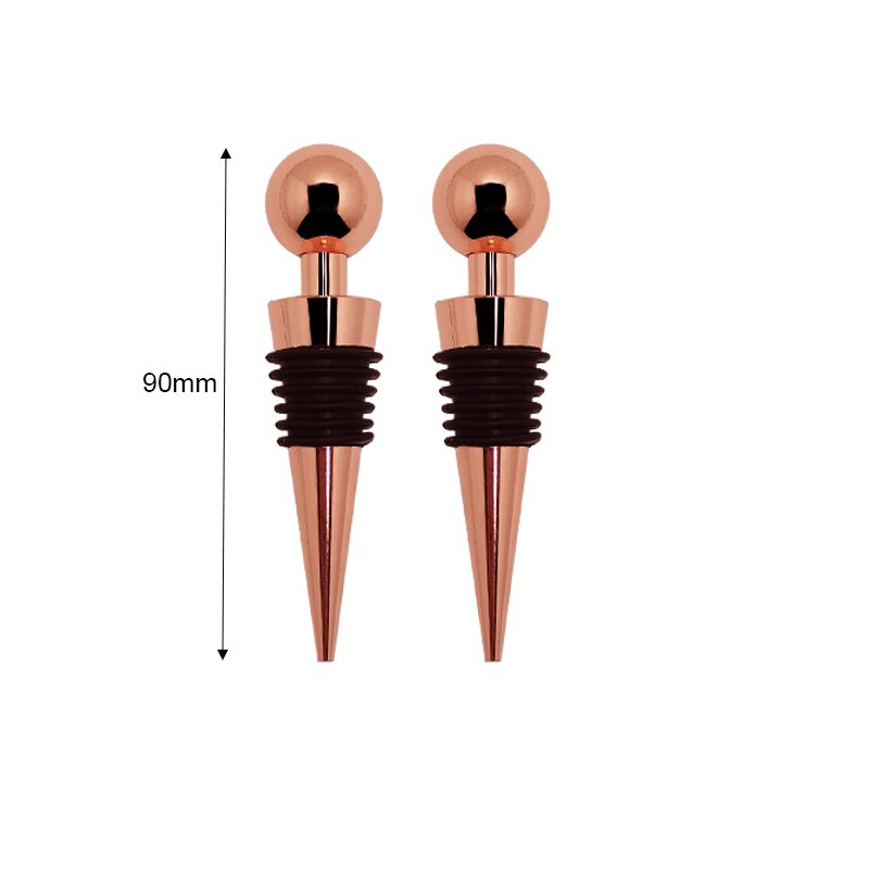 2-3PCS Stainless Steel Speed pourer Liquor Bottle Pourers and Vinegar Tapered Stopper Spout Suitable for About 3/4" Bottle Mouth: 2 Rose Gold Cork