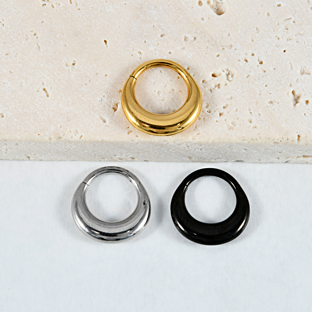 1/3 stk. sæt måne vanddråbe slange septum piercing clicker blomst næseringe 16g segment brusk daith hoop øreringe smykker