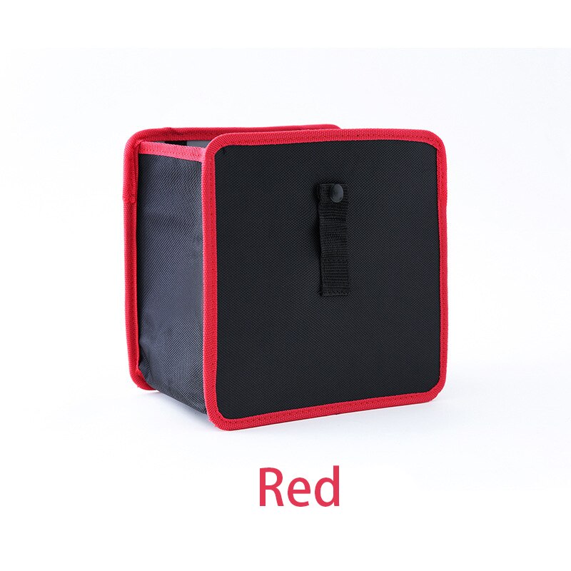 Auto Prullenbak Draagbare Drive Bin Opknoping Prullenbak achterbank opbergtas Waterdichte Vuilnisbak organizer box: Rood