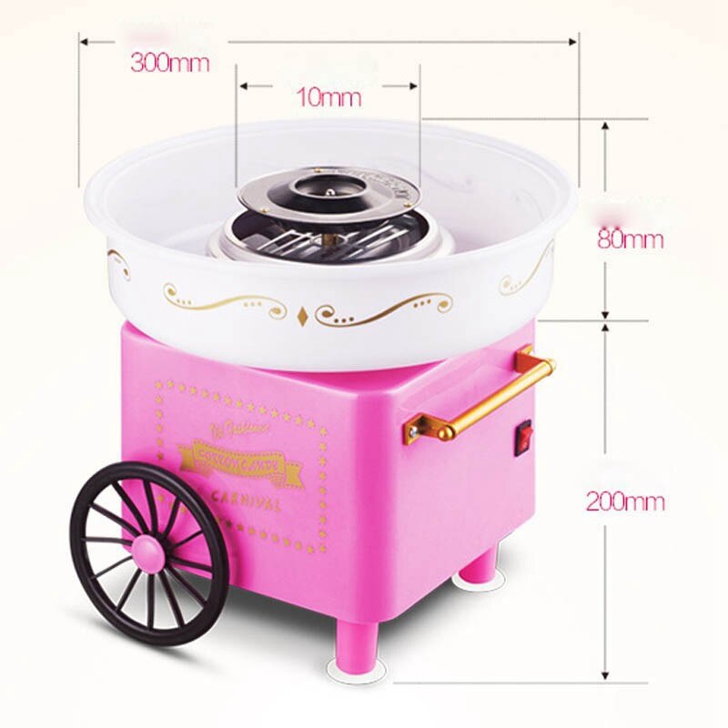110-220V Mini Sweet Automatic Cotton Candy Machine Household Diy 500W Cotton Candy Maker Sugar Floss Machine For Kids