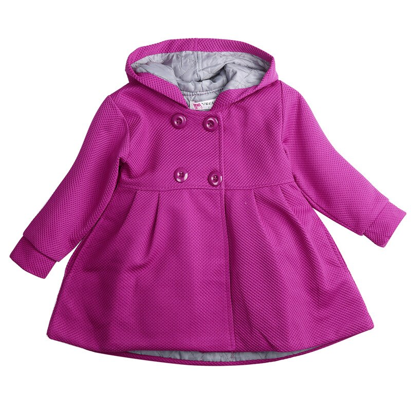 Abrigos para niñas de 0 a 3 años, ropa de niña de otoño e invierno , sudaderas con botones calientes, abrigos, Tops para niñas de princesa, chaquetas, prendas de vestir: B / 3 años