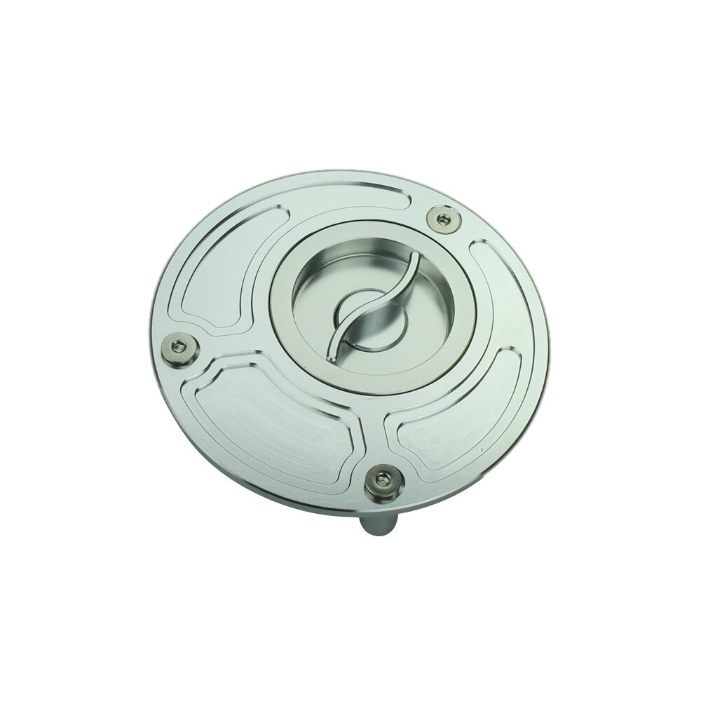 Voor Yamaha Xjr 1300 Racer 2004 Motorcycle Gas Cap Tank Brandstof Cover Motorbike Brandstof Cover Voor FJ-09 MT-09 tracer -: silver