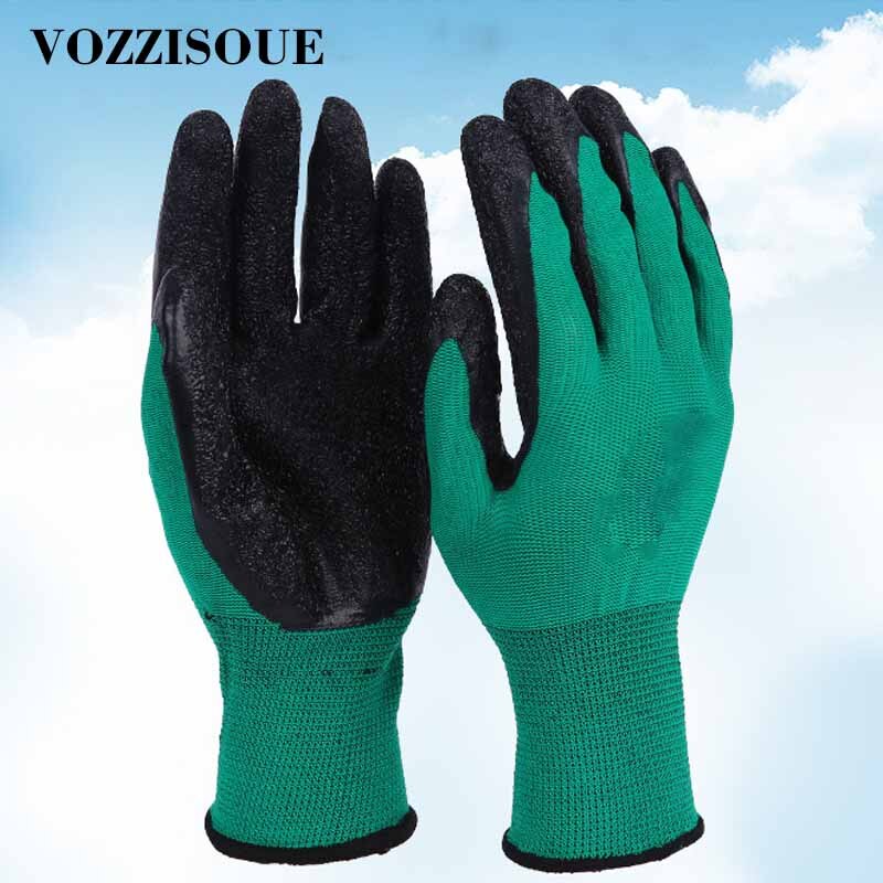 5 Pairs Tuinieren Handschoenen Werken Beschermende Handschoenen Mannen Flexibele Nylon Of Polyester Veiligheid Gecoat Werk Tuin Handschoenen