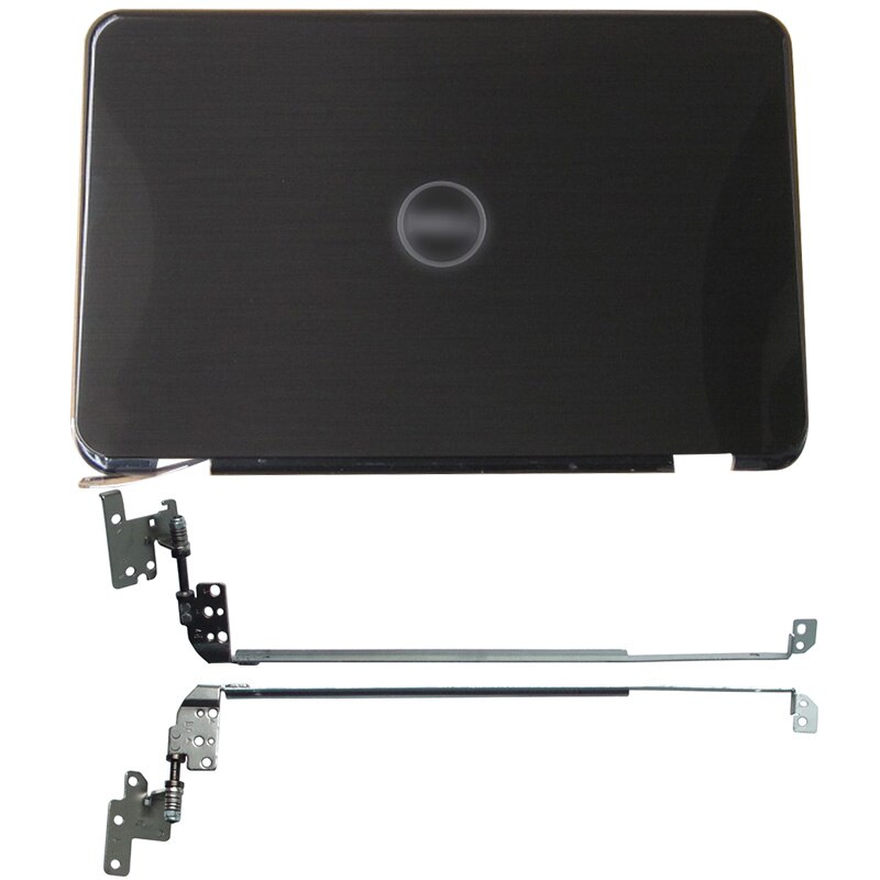 NUEVA cubierta trasera LCD para portátil/bisel frontal/bisagras para DELL Inspiron 15R N5110 M5110 M511R 00KXW3: Black A Hinges